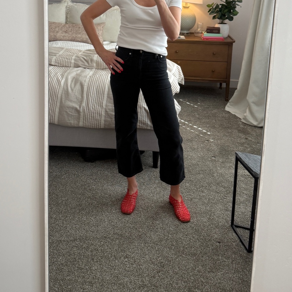 Madewell wide leg crop